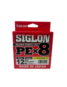 Trenzado SUNLINE Siglon PE X8 lIGHT Green (300m)