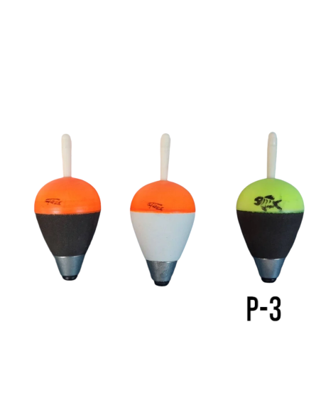 Flotador-Boya pera GACI P-3 (37X57mm – Peso: 24gr. – Lastre admitido: 10gr).