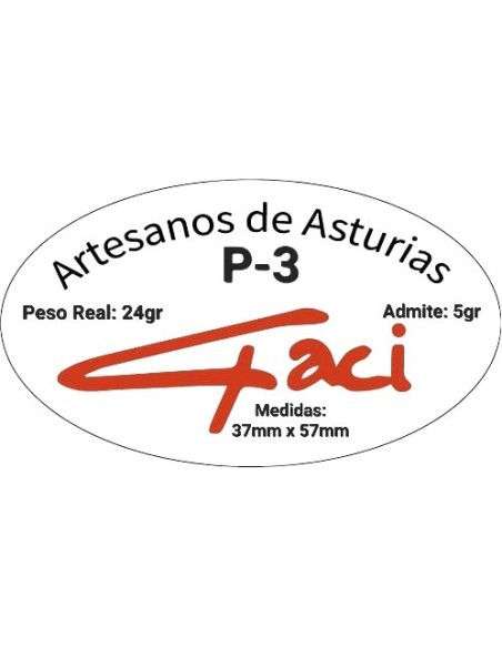 Flotador-Boya pera GACI P-3 (37X57mm – Peso: 24gr. – Lastre admitido: 10gr).