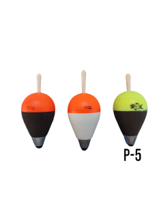 Flotador-Boya pera GACI P-5 (41X68 mm – Peso: 27 gr. – Lastre admitido: 10gr).
