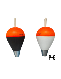Flotador-Boya pera GACI P-6 (45X73 mm – Peso: 43 gr. – Lastre admitido: 10gr).