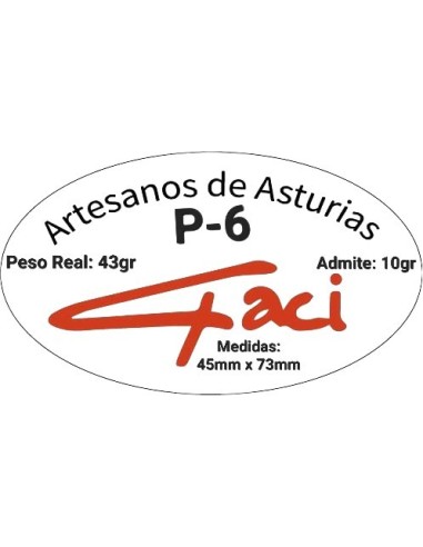 Flotador-Boya pera GACI P-6 (45X73 mm – Peso: 43 gr. – Lastre admitido: 10gr).