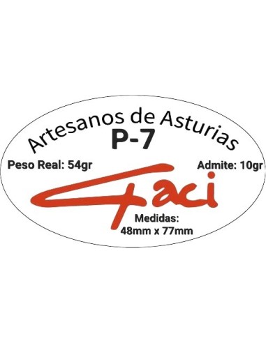 Flotador-Boya pera GACI P-7 (48X77 mm – Peso: 54 gr. – Lastre admitido: 10gr).